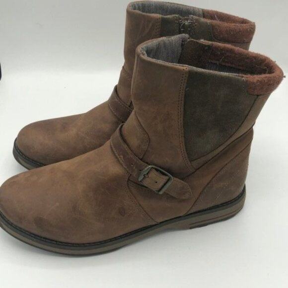 L.L.Bean Women's Cold Weather Buckle Strap Distressed Style Boots Size 8.5 - Picture 4 of 11